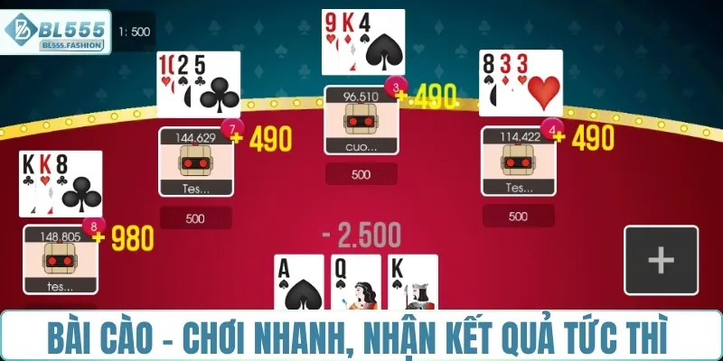 Bài cào - Chơi nhanh, nhận kết quả tức thì
