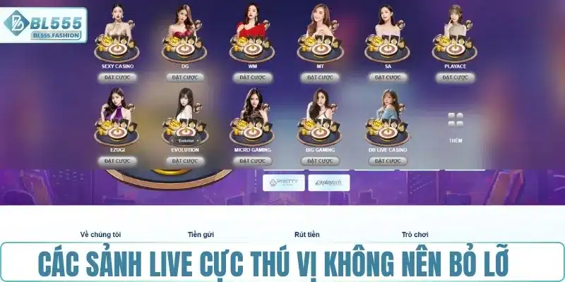Mỗi sảnh một phong cách chơi khác nhau