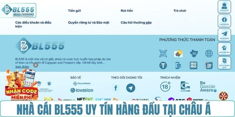 Nhà cái BL555 uy tín hàng đầu tại Châu Á
