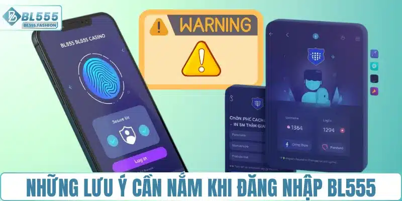 Những lưu ý cần nắm khi đăng nhập BL555
