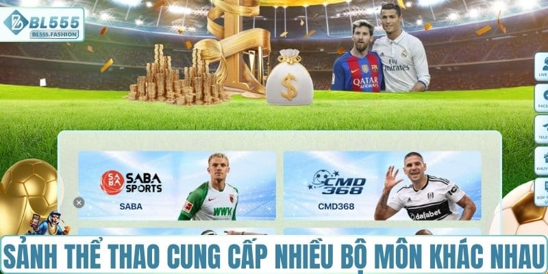 Sảnh thể thao cung cấp nhiều bộ môn khác nhau